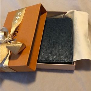 LOUIS VUITTON dark blue card holder